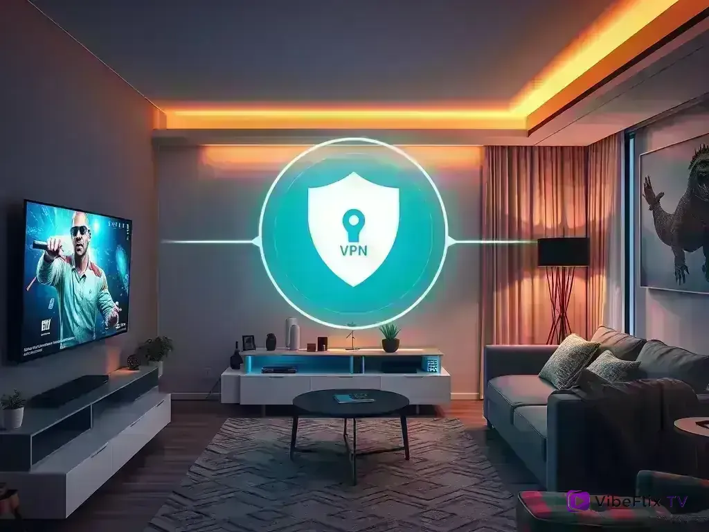 Secure streaming setup with VPN and security features