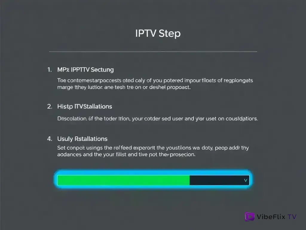 Step-by-step setup process for Vibeflix TV